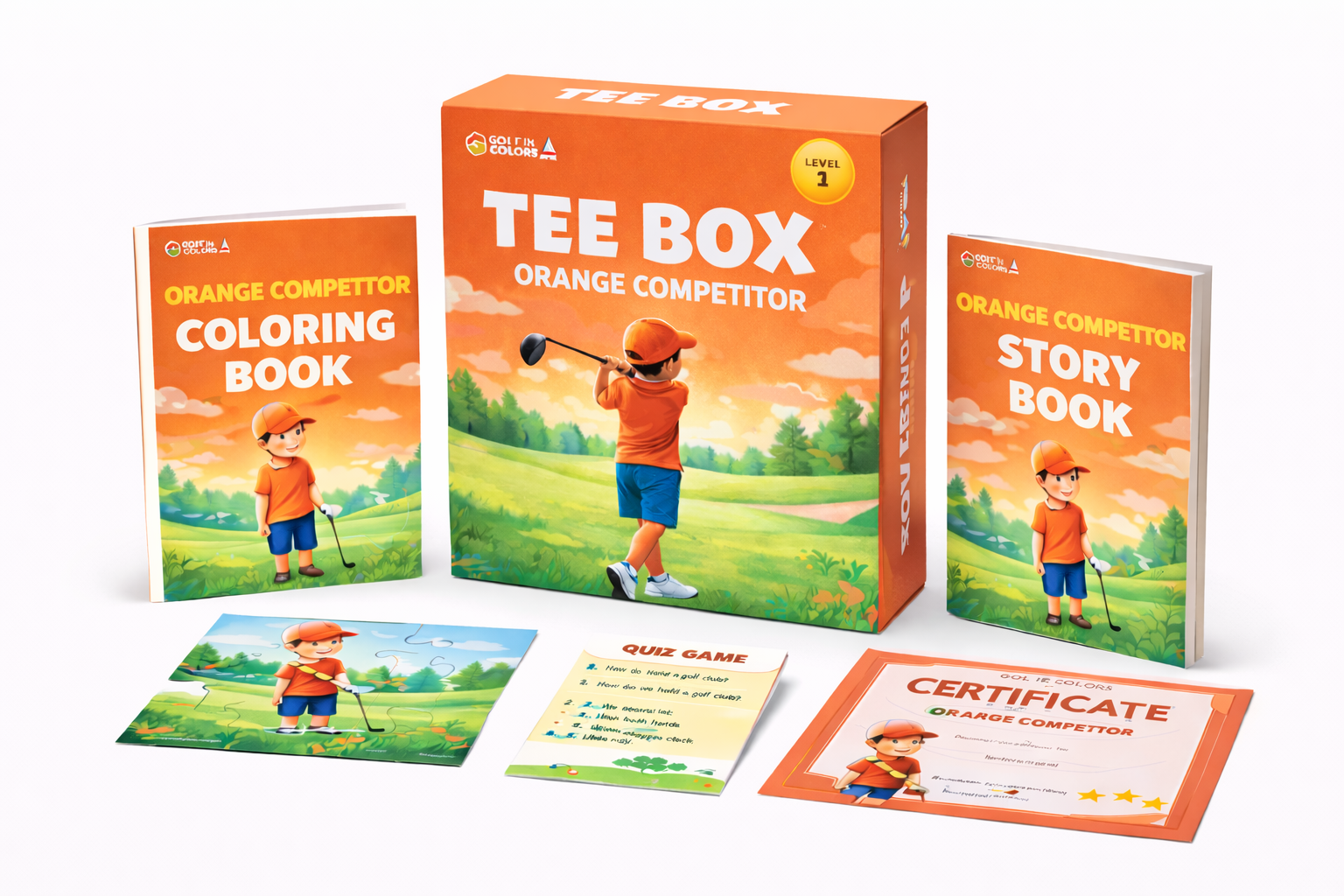 TEE BOX - ORANGE COMPETITOR